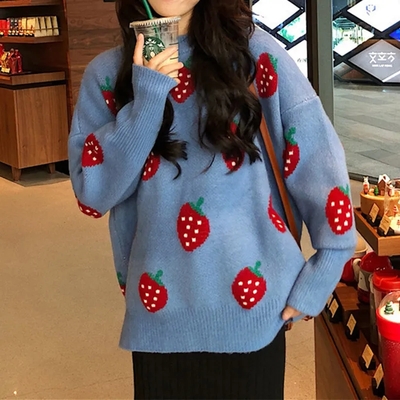 Strawberry Knit Sweater 