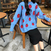 Strawberry Knit Sweater  - Thumbnail 1