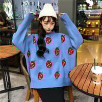 Strawberry Knit Sweater  - Thumbnail 3