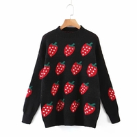 Strawberry Knit Sweater  - Thumbnail 4
