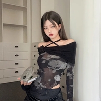 Tie Dye Lace Up Flare Shirt  - Thumbnail 3