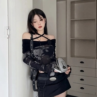 Tie Dye Lace Up Flare Shirt  - Thumbnail 5