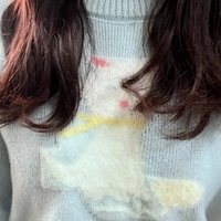 Kitten Print Cropped Sweater  - Thumbnail 2