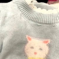 Kitten Print Cropped Sweater  - Thumbnail 3