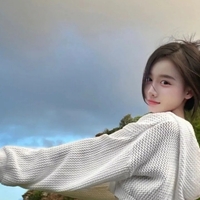 White Hollow Out Cropped Sweater  - Thumbnail 2