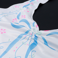 Bow Backless V Neck Halter Top  - Thumbnail 7