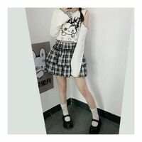 Cat Off Shoulder Frill Long Sleeve Shirt  - Thumbnail 3