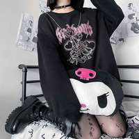 Knuckle Ring Bad Girl Print Sweater  - Thumbnail 4