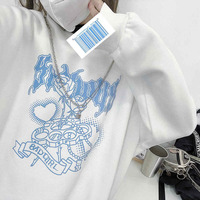 Knuckle Ring Bad Girl Print Sweater  - Thumbnail 8