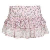 Floral Lace A-Line Chiffon Mini Skirt - Thumbnail 7