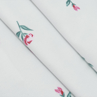 White Floral Zipper Tube Top - Thumbnail 8