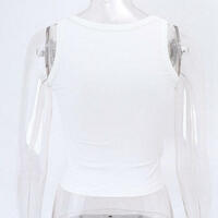 Cartoon Print Sleeveless Tank Top  - Thumbnail 8