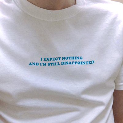 Free shipping-i expect nothing but i'm still disappointed tee - Thumbnail 3