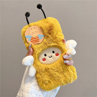 Honey Bee Fluffy Plush Phone Case For iPhone (iPhone 11-iPhone14) - Thumbnail 3