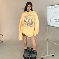 Yellow Kitten Print Sweater  - Thumbnail 1