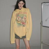 Yellow Kitten Print Sweater  - Thumbnail 3
