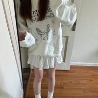 White Ballet Dancer Print Crewneck Sweater  - Thumbnail 5