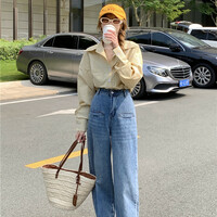 Yellow Stripe Loose Long Sleeve Shirt  - Thumbnail 1