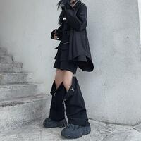 Black Cut Out Oversized Pocket Cargo Pants - Thumbnail 8
