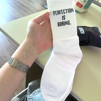 Free Shipping-PERFECTION IS BORING SOCKS - Thumbnail 2
