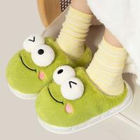 FREE SHIPPING Kawaii Frog Fuzzy Slippers - Thumbnail 3