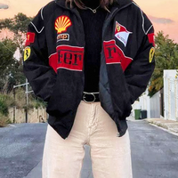 VINTAGE "FERRARI" F1 JACKET V2 BLACK - Thumbnail 1