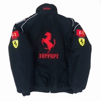 VINTAGE "FERRARI" F1 JACKET V2 BLACK - Thumbnail 3