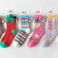 Soft Strawberry Christmas Fleece Socks - Thumbnail 4