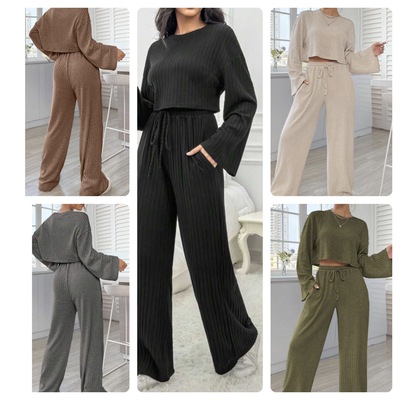Flare sleeve pant set-td - Thumbnail 1