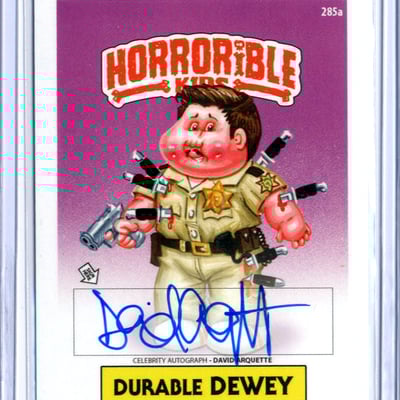 Durable david horrorible kids david arquette - celebrity auto card