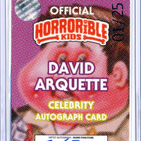 Durable DAVID Horrorible Kids DAVID ARQUETTE - CELEBRITY AUTO Card - Thumbnail 1