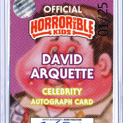 Durable david horrorible kids david arquette - celebrity auto card