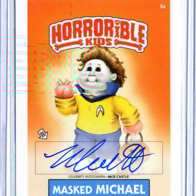Masked michael horrorible kids nick castle - celebrity auto card