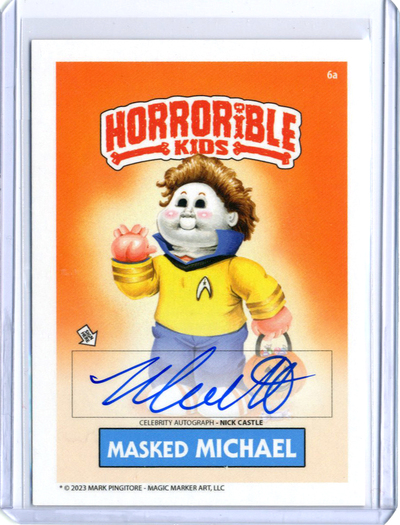 Masked MICHAEL Horrorible Kids NICK CASTLE - CELEBRITY AUTO Card