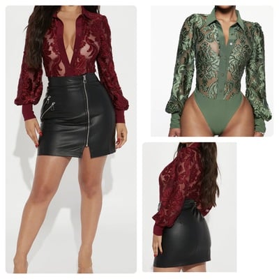 Long sleeve bodysuit-td - Thumbnail 3