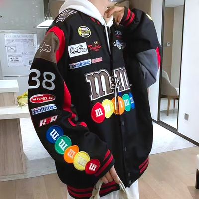 M&ms bomber jacket black