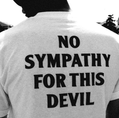 Free Shipping-NO SYMPATHY FOR THIS DEVIL TEE