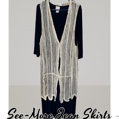 CROCHET LAYERING VEST-CREAM