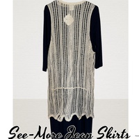 CROCHET LAYERING VEST-CREAM - Thumbnail 1