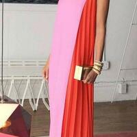 Two Colors Chiffon Mother of Bride and Groom Dress Evening Dress,941 - Thumbnail 1