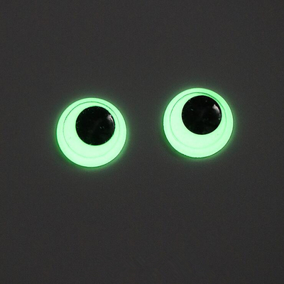 Glow in the dark luminous wiggle googly eyes diy sticker