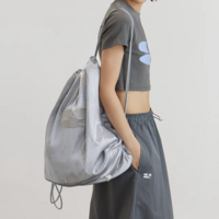 Free Shipping-Y2K SILVER 2 WAY SHOULDER BAG - Thumbnail 2