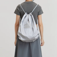 Free Shipping-Y2K SILVER 2 WAY SHOULDER BAG - Thumbnail 3