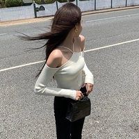 Halter Cut Out Knit Sweater  - Thumbnail 6
