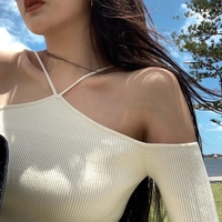 Halter Cut Out Knit Sweater  - Thumbnail 7