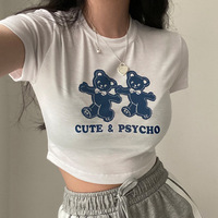 Bear Print Crop Top  - Thumbnail 3