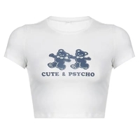 Bear Print Crop Top  - Thumbnail 5