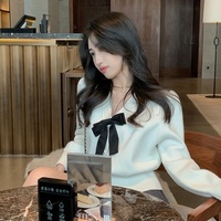 Bow Heart Button Cardigan  - Thumbnail 5