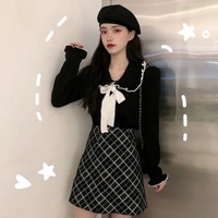 Bow Peterpan Collar Knit Sweater  - Thumbnail 7