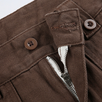 Brown Flare Boot Cut High Waist Trousers  - Thumbnail 7